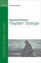 Wayfarin' Stranger SA choral sheet music cover
